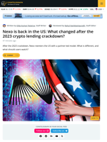 Why Nexo Is Reentering the US After the 2023 Crypto Lending Crackdown