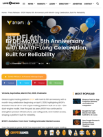 BYDFi Marks 6th Anniversary with Month-Long Celebration, Built for Reliability | Live Bitcoin News
