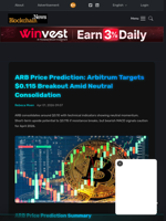 ARB Price Prediction: Arbitrum Targets $0.115 Breakout Amid Neutral Consolidation - Blockchain.News
