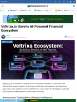 Veltrixa.io Unveils AI-Powered Financial Ecosystem