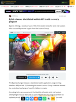 Bybit releases blacklisted wallets API to aid recovery program