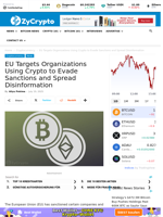 EU Targets Organizations Using Crypto to Evade Sanctions and Spread Disinformation ⋆ ZyCrypto