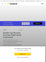 Rumble (RUM) News: Video Platform Taps MoonPay to Launch Crypto Wallet in Q3