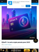 EtherFi : la carte crypto pensée pour 2025 | Bitcoinist.com