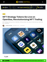 NFT Strategy Tokens Go Live on OpenSea, Revolutionizing NFT Trading - CoinCentral