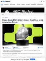 Ripple Seals $1.25 Billion Hidden Road Deal Amid Acquisition
Streak