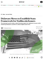 Delaware Moves to Establish State Framework for Stablecoin Issuers - Decrypt