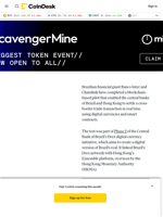 Banco Inter, Chainlink Power Real-Time CBDC Trade Settlement Between Brazil and Hong Kong