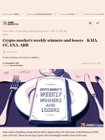 Crypto market’s weekly winners and losers – KAIA, CC, ENA, ARB - AMBCrypto