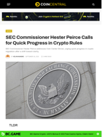 SEC's Hester Peirce Calls for Progress in New Era of Crypto