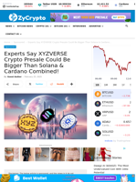 Experts Say XYZVERSE Crypto Presale Could Be Bigger Than Solana & Cardano Combined!