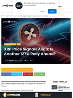 XRP Price Signals Align: Is Another 127% Rally Ahead? | Live Bitcoin News