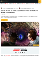 Ether Risks $1.7K Retest As Traders Fail To Overcome Key Resistance Zone