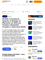 McRib Comeback Sparks a Nudge in Markets as Bitcoin Traders Reignite Crypto’s Sauciest Myth – Premium Bitcoin News