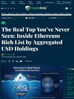 The Real Top You’ve Never Seen: Inside Ethereum Rich List by Aggregated USD Holdings - Crypto Daily