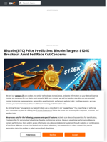 Bitcoin (BTC) Price Prediction: Bitcoin Targets $126K Breakout Amid Fed Rate Cut Concerns - Brave New Coin