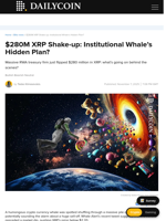 $280M XRP Shake-up: Institutional Whale’s Hidden Plan? - DailyCoin