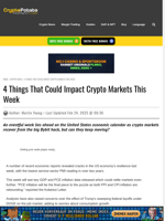 4 Things That Could Impact Crypto Markets This Week