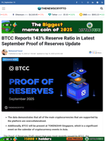 BTCC Reports 143% Reserve Ratio in Latest September Proof of Reserves Update - TheNewsCrypto