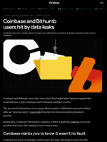 Coinbase and Bithumb users hit by data leaks