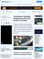 Coinbase Quietly Preparing for Re-Entry to India – Exchanges Bitcoin News