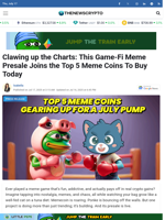 Clawing up the Charts: This Game-Fi Meme Presale Joins the Top 5 Meme Coins To Buy Today