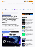 Polymarket's April 2026 Upgrade: New Stablecoin, Faster Order Matching, Smart Contract Wallet Support – Crypto News Bitcoin News