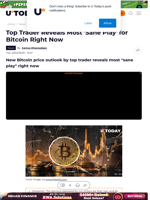 Top Trader Reveals Most 'Sane Play' for Bitcoin Right Now