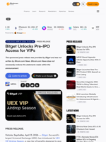 Bitget Unlocks Pre-IPO Access for VIPs – Press release Bitcoin News