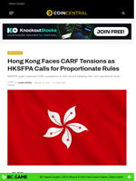 Hong Kong Faces CARF Tensions as HKSFPA Calls for Proportionate Rules
