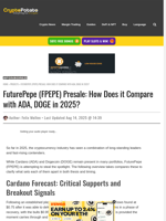 FuturePepe (FPEPE) Presale: How Does it Compare with ADA, DOGE in 2025?