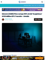 Monero Price Jumps 50% Amid ‘Suspicious’ $330M BTC Transfer
