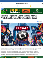 Solana’s Trajectory Looks Strong; Ozak AI Prediction Shows a More Parabolic Curve