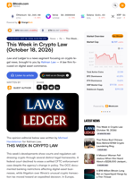 This Week in Crypto Law (October 18, 2026)