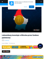 Luksemburg inwestuje w Bitcoina przez fundusz państwowy
