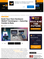 Build Your Own Hardware Wallet? Seedsigner + Satochip Combo Is Nuts