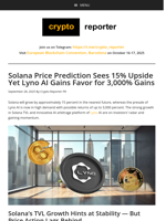 Solana Price Prediction Sees 15% Upside Yet Lyno AI Gains Favor for 3,000% Gains