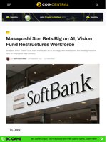 Masayoshi Son Bets Big on AI, Vision Fund Restructures Workforce - CoinCentral