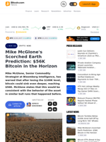 Mike McGlone's Scorched Earth Prediction: $56K Bitcoin in the Horizon – Crypto News Bitcoin News