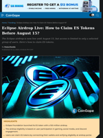 Eclipse Airdrop Live: How to Claim ES Tokens Before August 15?