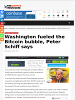 Washington fueled the Bitcoin bubble, Peter Schiff says - The Crypto News Wire