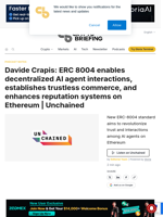 Davide Crapis: ERC 8004 enables decentralized AI agent interactions, establishes trustless commerce, and enhances reputation systems on Ethereum | Unchained
