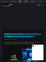NVIDIA Unveils Mission Control Software for Blackwell AI Supercomputers - Blockchain.News