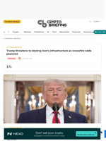 Trump threatens to destroy Iran's infrastructure as ceasefire odds plummet