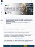 XRP aims for $0.90 as ETF demand battles selling pressure from whales