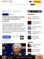 ECB Enhances Repo Facility to Broaden Global Euro Liquidity – News Bytes Bitcoin News