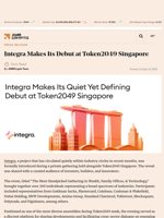 Integra Makes Its Debut at Token2049 Singapore - AMBCrypto