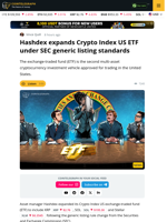 Hashdex Crypto Index ETF Now Includes Altcoin Exposure