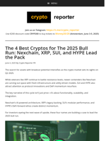 The 4 Best Cryptos for The 2025 Bull Run: Nexchain, XRP, SUI, and HYPE Lead the Pack