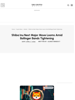 Shiba Inu Next Major Move Looms Amid Bollinger Bands Tightening